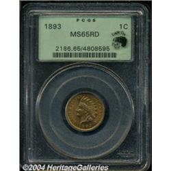 1893 1C MS65 Red PCGS.
