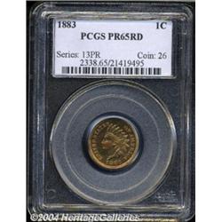 1883 1C PR65 Red PCGS.