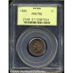 1884 1C PR67 Red and Brown PCGS.