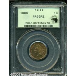 1886 1C Type One PR66 Red and Brown PCGS.