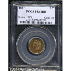 1887 1C PR64 Red PCGS.