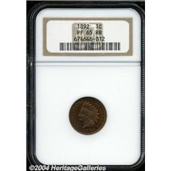 1892 1C PR65 Red and Brown NGC.
