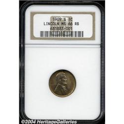 1909 VDB 1C MS66 Red PCGS,