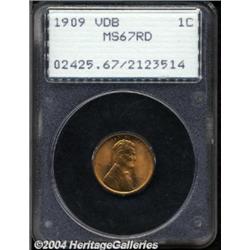 1909 VDB 1C MS67 Red PCGS.