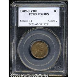 1909-S VDB 1C MS63 Brown PCGS.
