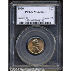 1920 1C MS66 Red PCGS.
