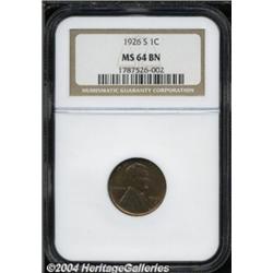 1926-S 1C MS64 Brown NGC.