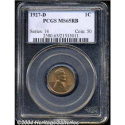 1927-D 1C MS65 Red and Brown PCGS.