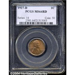 1927-D 1C MS64 Red PCGS.