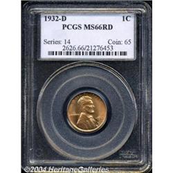 1932-D 1C MS66 Red PCGS.