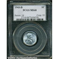 1943-D 1C MS68 PCGS.