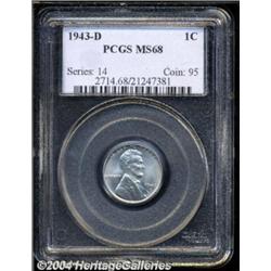 1943-D 1C MS68 PCGS.