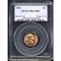 1950 1C MS67 Red PCGS.