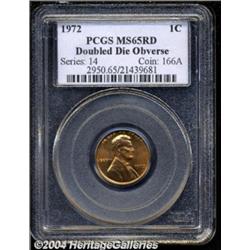 1972/72 1C Doubled Die MS65 Red PCGS.