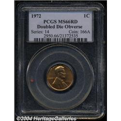 1972/72 1C Doubled Die MS66 Red PCGS.