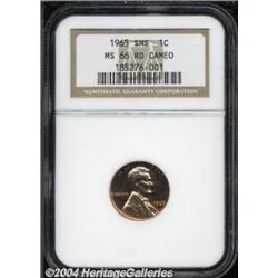 1965 1C SMS MS66 Cameo NGC.