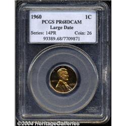 1960 1C Large Date PR68 Deep Cameo PCGS.
