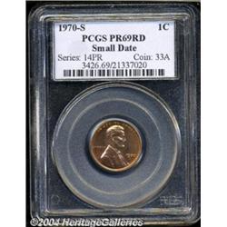 1970-S 1C Small Date PR69 Red PCGS.