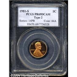 1981-S 1C Type Two PR69 Deep Cameo PCGS.
