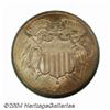 Image 1 : 1864 2C Small Motto MS66 Red and Brown NGC.