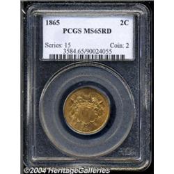 1865 2C MS65 Red PCGS.