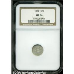 1852 3CS MS64 NGC.
