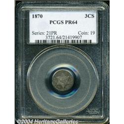 1870 3CS PR64 PCGS.