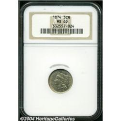 1874 3CN MS65 NGC.