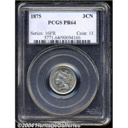 1875 3CN PR64 PCGS.