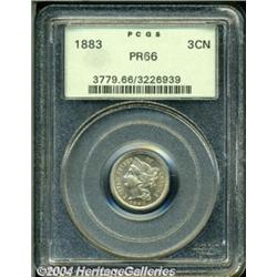 1883 3CN PR66 PCGS.
