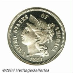 1884 3CN PR67 Ultra Cameo NGC.