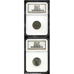 1866 5C Rays MS62 NGC,