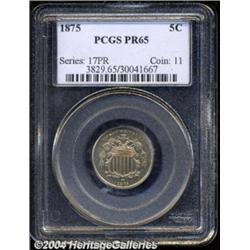 1875 5C PR65 PCGS.