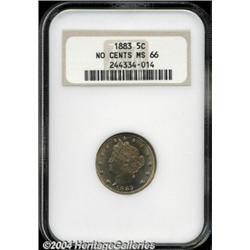 1883 5C No Cents MS66 NGC.