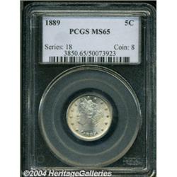 1889 5C MS65 PCGS.