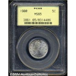 1900 5C MS65 PCGS.
