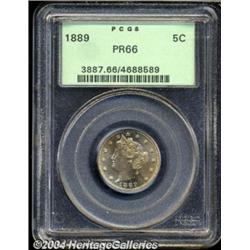 1889 5C PR66 PCGS.