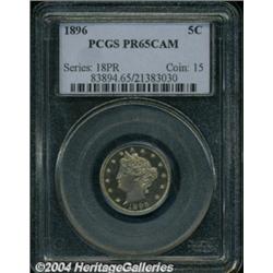 1896 5C PR65 Cameo PCGS.