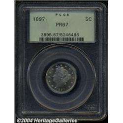 1897 5C PR67 PCGS.