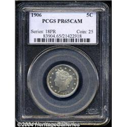 1906 5C PR65 Cameo PCGS.