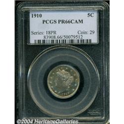 1910 5C PR66 Cameo PCGS.