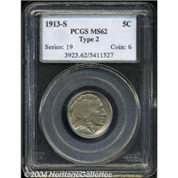 1913-S 5C Type Two MS62 PCGS.