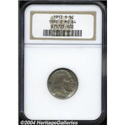 1913-S 5C Type Two MS64 NGC.
