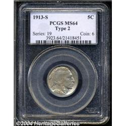 1913-S 5C Type Two MS64 PCGS.