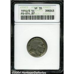 1914/3 5C VF35 ANACS.