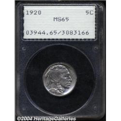 1920 5C MS65 PCGS.