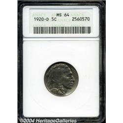 1920-D 5C MS64 ANACS.