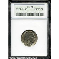 1921-S 5C MS62 ANACS.