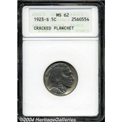 1923-S 5C MS62 ANACS.