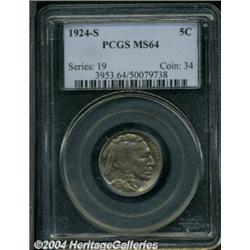 1924-S 5C MS64 PCGS.